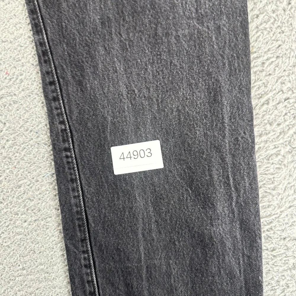 Levi's 501 Jeans Mens 33x32 Black Cotton Denim‎ Straight Leg Workwear Travel